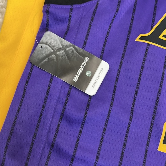 NWT and WOT! 2  Lebron James #23 Lakers Jerseys! Size S and L - Picture 4 of 12